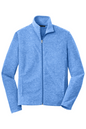 Port Authority Heather Microfleece Full-Zip Jacket - F235
