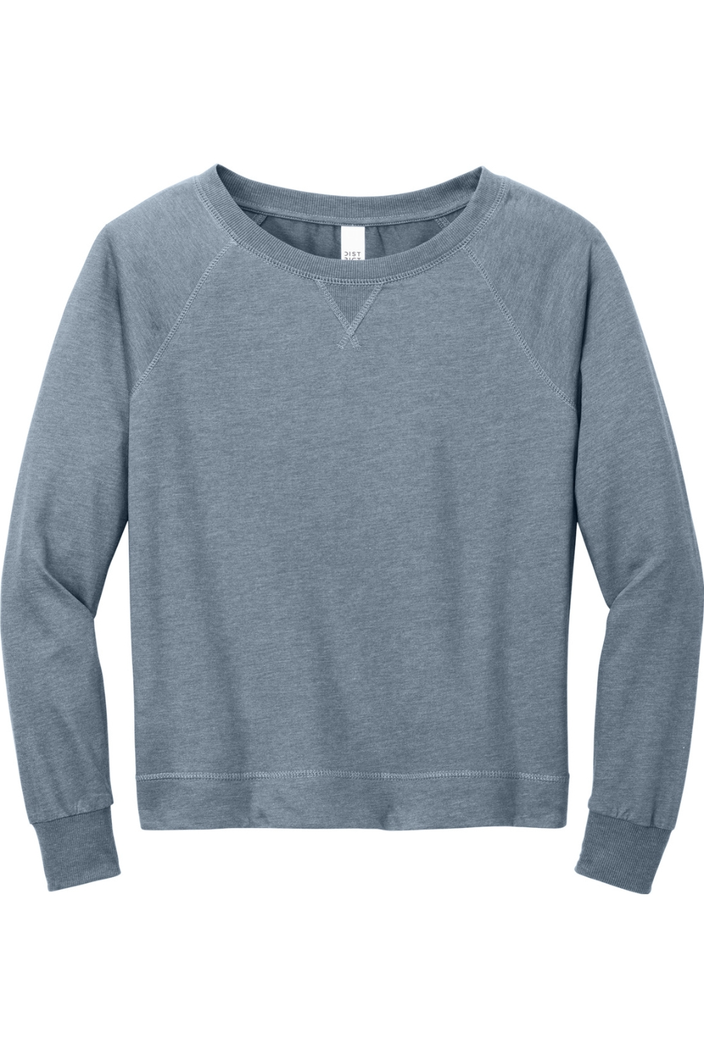 District Women's Featherweight French Terry Long Sleeve Crewneck - DT672