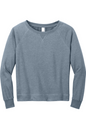 District Women's Featherweight French Terry Long Sleeve Crewneck - DT672