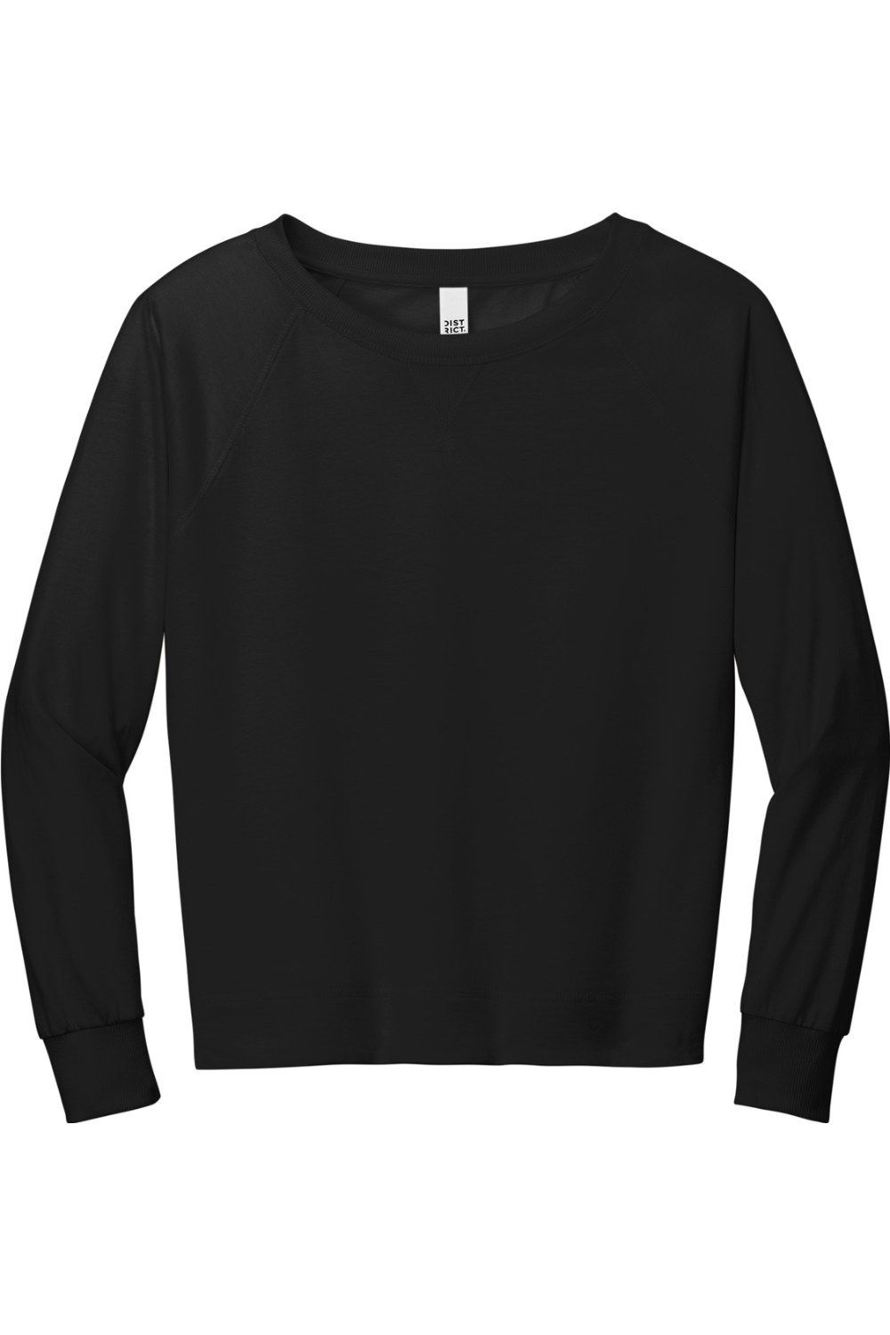 District Women's Featherweight French Terry Long Sleeve Crewneck - DT672