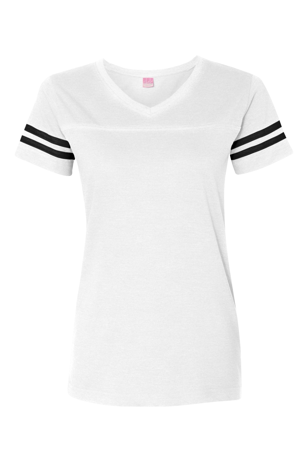 LAT Women's Football V-Neck Fine Jersey Tee - 3537
