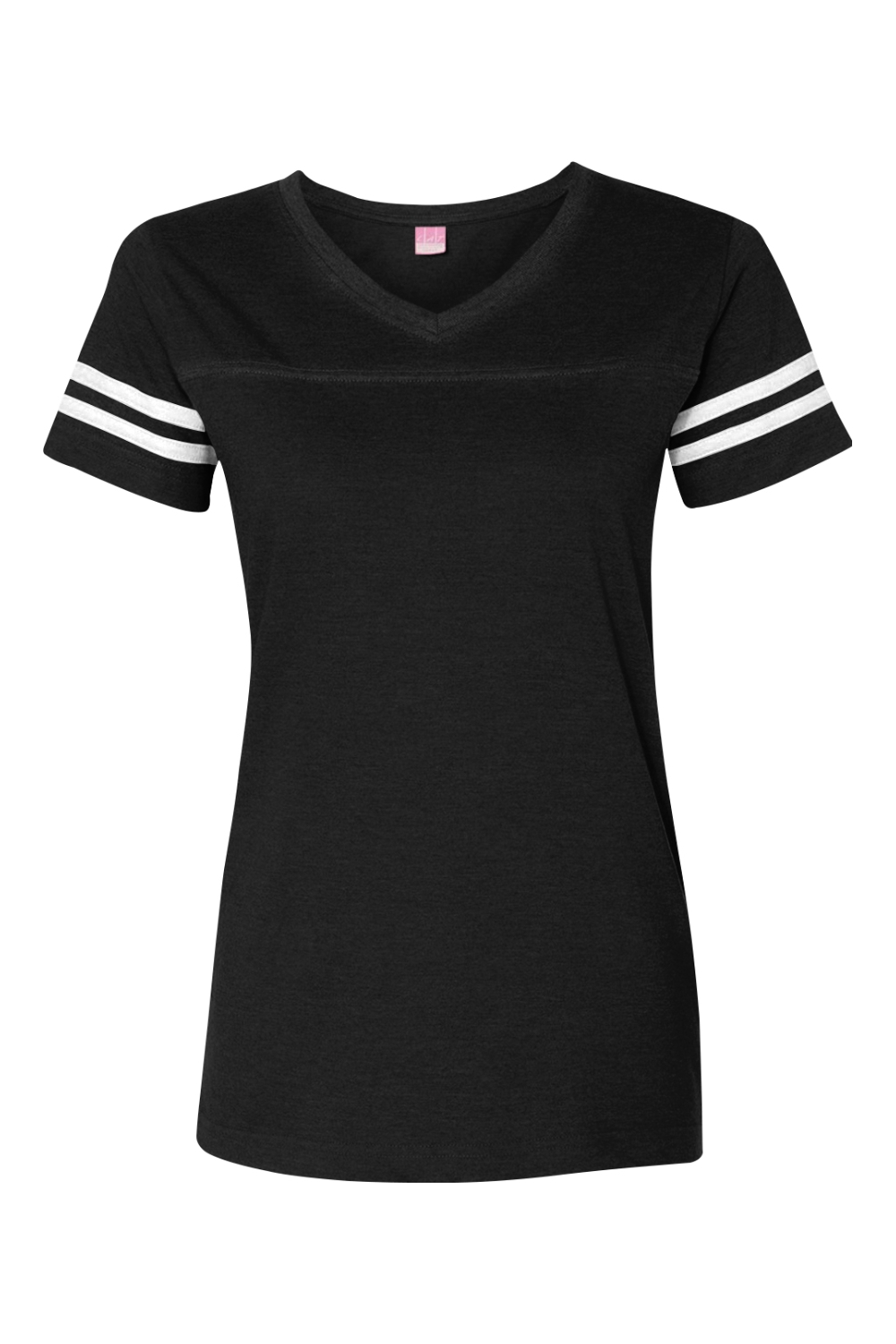 LAT Women's Football V-Neck Fine Jersey Tee - 3537