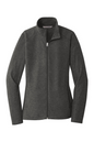 Port Authority Ladies Heather Microfleece Full-Zip Jacket - L235