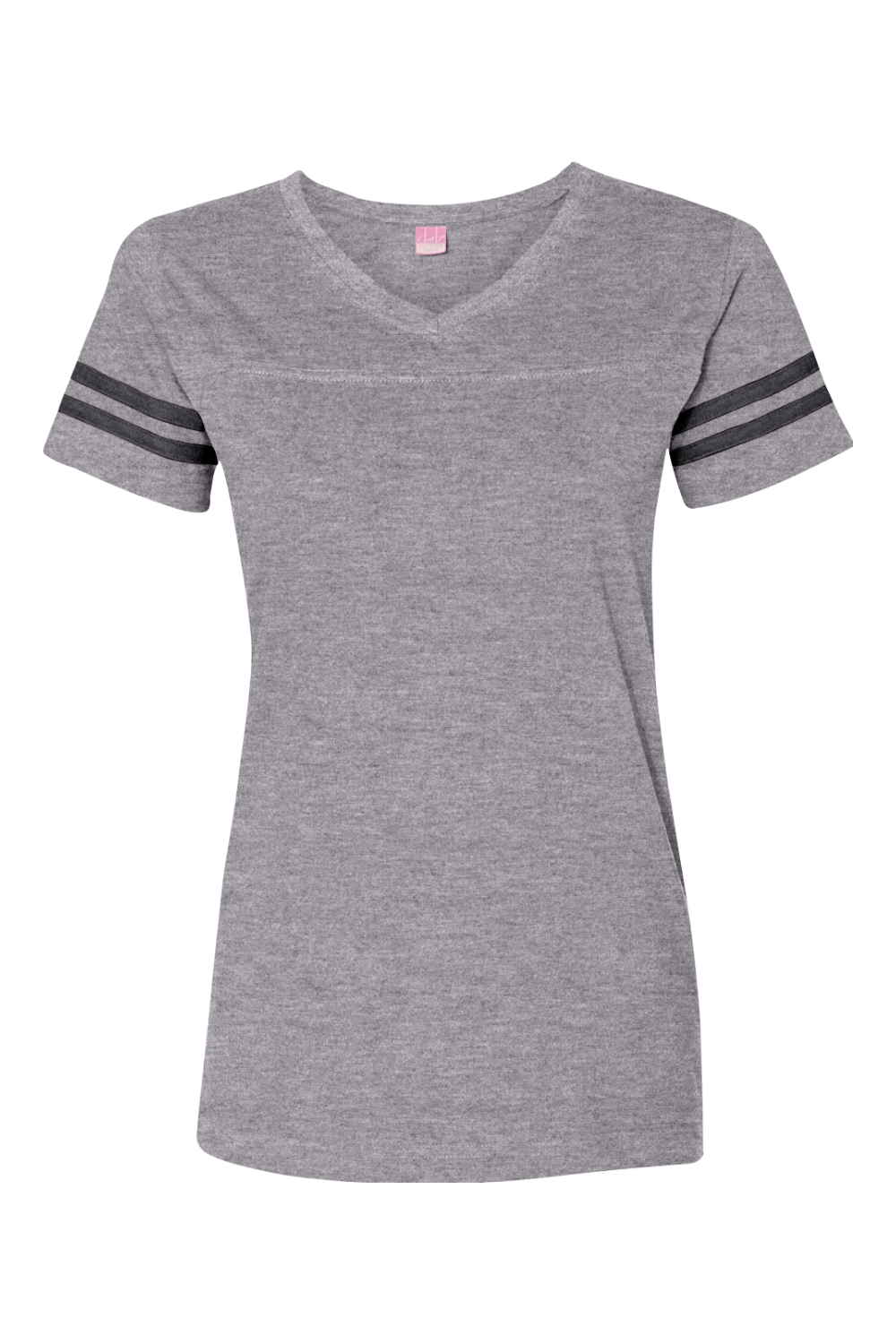LAT Women's Football V-Neck Fine Jersey Tee - 3537