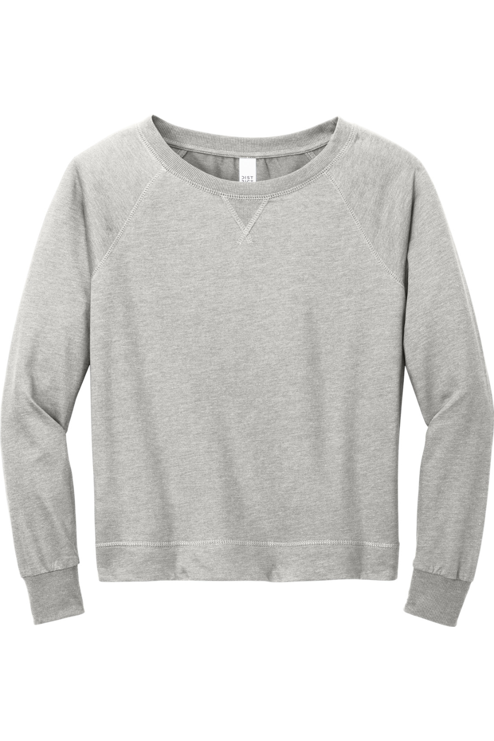 District Women's Featherweight French Terry Long Sleeve Crewneck - DT672