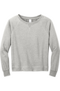 District Women's Featherweight French Terry Long Sleeve Crewneck - DT672
