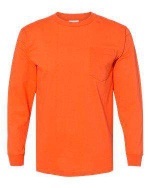 Bayside Men's USA-Made Pocket Long Sleeve T-Shirt - 8100