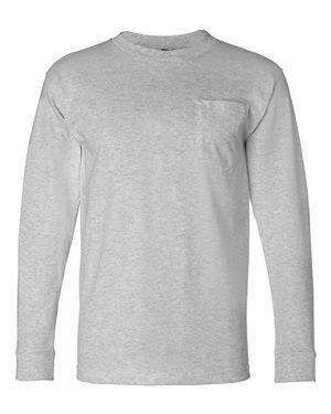 Bayside Men's USA-Made Pocket Long Sleeve T-Shirt - 8100