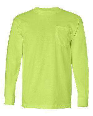 Bayside Men's USA-Made Pocket Long Sleeve T-Shirt - 8100