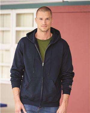 Brand: Champion | Style: S800 | Product: Double Dry Eco Full-Zip Hooded Sweatshirt