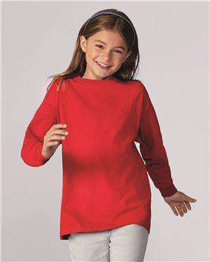 Brand: Gildan | Style: 5400B | Product: Heavy Cotton Youth Long Sleeve T-Shirt