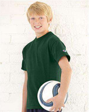 Brand: Champion | Style: T435 | Product: Youth Short Sleeve Tagless T-Shirt