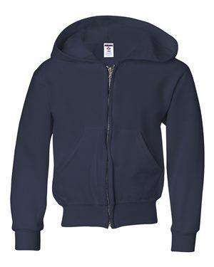 Jerzees Youth Full-Zip Hoodie Sweatshirt - 993BR