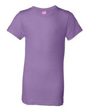 LAT Girl's Fine Jersey Crew Neck T-Shirt - 2616