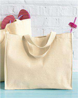 Brand: Liberty Bags | Style: 8501 | Product: 12 Ounce Gusseted Canvas Tote