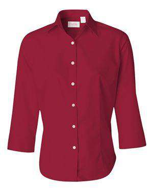 Van Heusen Women's 3/4-Sleeve Baby Twill Dress Shirt - 13V0527