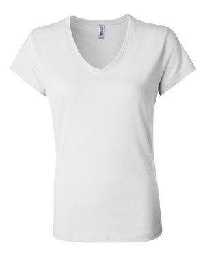Bella + Canvas Women's Jersey V-Neck T-Shirt - 6005