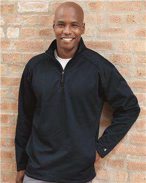 Brand: Badger | Style: 1480 | Product: BT5 Performance Fleece Quarter-Zip Pullover