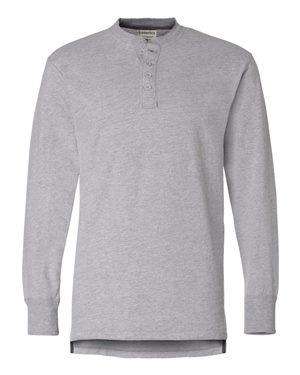 J America Men's Jersey Vintage Henley Shirt - 8244