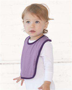 Brand: Rabbit Skins | Style: 1004 | Product: Infant Contrast Trim Premium Jersey Bib
