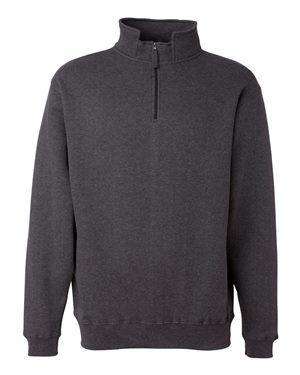 J America Men's Notched Collar 1/4-Zip Sweatshirt - 8634