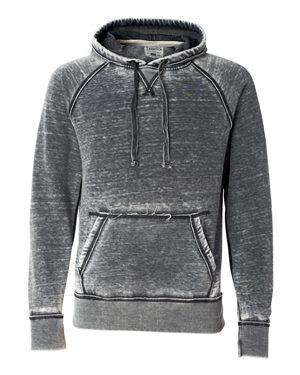 J America Men's Zen Fleece V-Notch Hoodie Sweatshirt - 8915