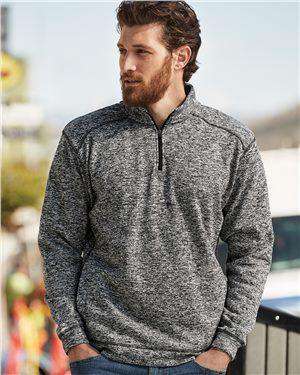 Brand: J. America | Style: 8614 | Product: Cosmic Fleece Quarter-Zip Pullover Sweatshirt