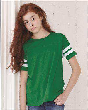 Brand: LAT | Style: 6137 | Product: Youth Football Fine Jersey Tee