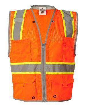 ML Kishigo Men's Six-Pocket Full-Zip Safety Vest - 1511