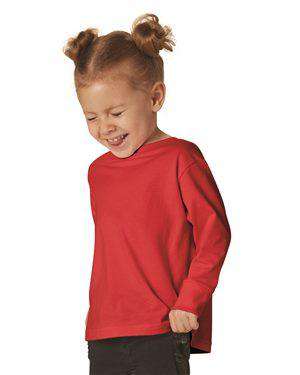 Brand: Rabbit Skins | Style: 3302 | Product: Toddler Long Sleeve Fine Jersey Tee