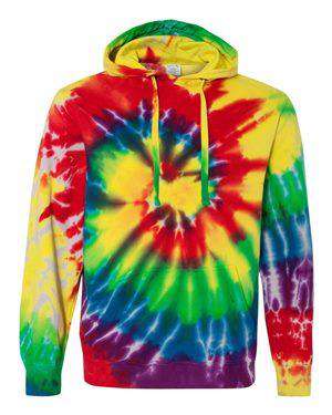 Dyenomite Men's Spiral Tie-Dye Hoodie Sweatshirt - 854MS