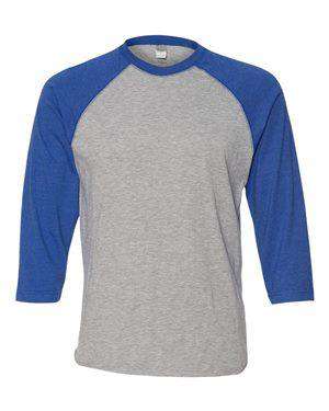 LAT Men's Fine Jersey Raglan Baseball T-Shirt - 6930