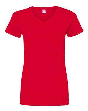 LAT Women's Fine Jersey V-Neck T-Shirt - 3507