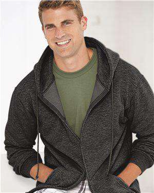 Brand: Bayside | Style: 900 | Product: USA-Made Full-Zip Hooded Sweatshirt