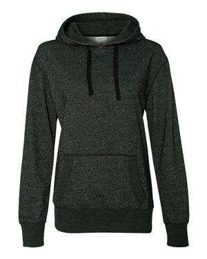 J America Women's Glitter Pouch Hoodie Sweatshirt - 8860