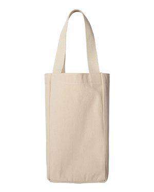 Liberty Bags Napa Two-Bottle Wine Canvas Tote Bag - 1726