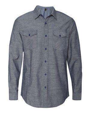 Burnside Men's Modern Pocket Chambray Shirt - 8255