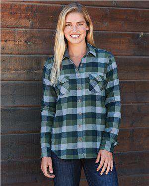 Brand: Weatherproof | Style: W164761 | Product: Vintage Women's Brushed Flannel Long Sleeve Shirt