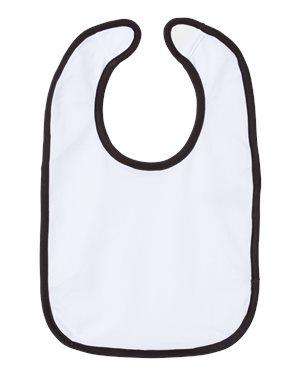 Rabbit Skins Infant Premium Contrast Infant Bib - 1004