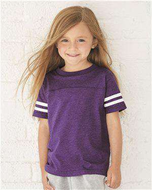 Brand: Rabbit Skins | Style: 3037 | Product: Toddler Football Fine Jersey Tee