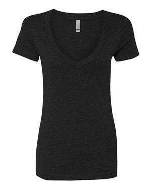 Next Level Women's Feminiine Deep V-Neck T-Shirt - 6640