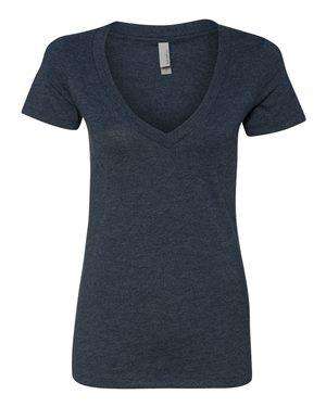 Next Level Women's Feminiine Deep V-Neck T-Shirt - 6640