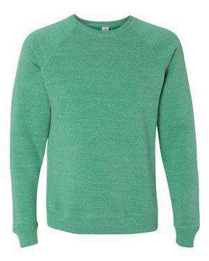 Independent Trading Unisex Slim Raglan Sweatshirt - PRM30SBC