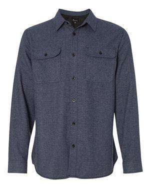 Burnside Men's Pocket Long Sleeve Flannel Shirt - 8200