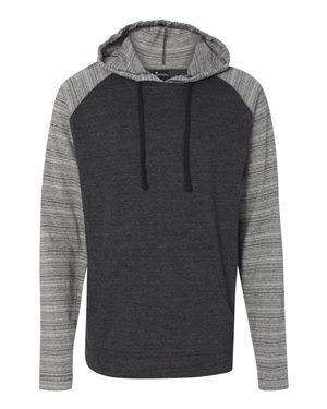 Burnside Men's Raglan Pocket Hoodie Sweatshirt - 8127