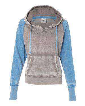 J America Women's Zen Fleece Raglan Hoodie Sweatshirt - 8926