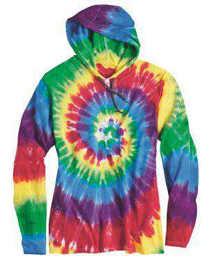 Brand: Dyenomite | Style: 430VR | Product: Tie-Dyed Hooded Pullover T-Shirt