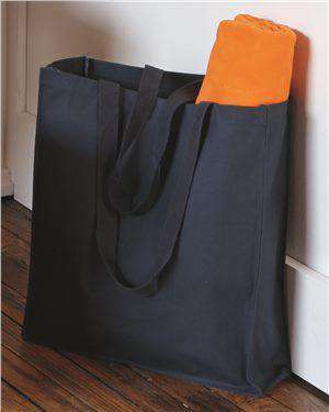 Brand: Q-Tees | Style: Q125400 | Product: 27.3L Gusseted Jumbo Canvas Shopper