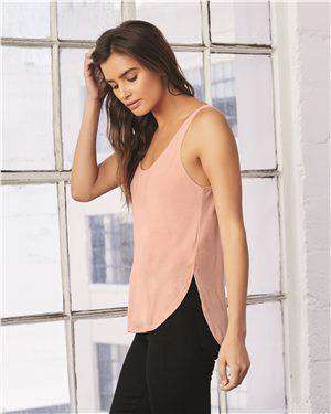 Brand: Bella + Canvas | Style: 8802 | Product: Women's Flowy Tank with Side Slit
