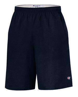 Brand: Champion | Style: 8180 | Product: 9" Inseam Cotton Jersey Shorts with Pockets